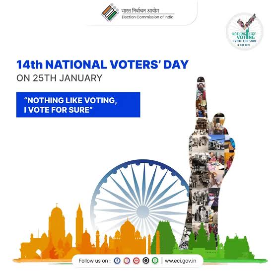 14वां राष्ट्रीय मतदाता दिवस : 25 जनवरी