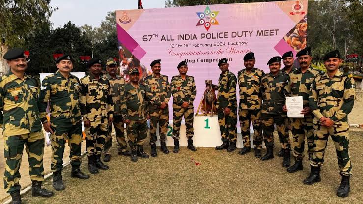 BSF K9 कुत्ते ने अखिल भारतीय पुलिस ड्यूटी मीट में पहला स्थान हासिल किया “”